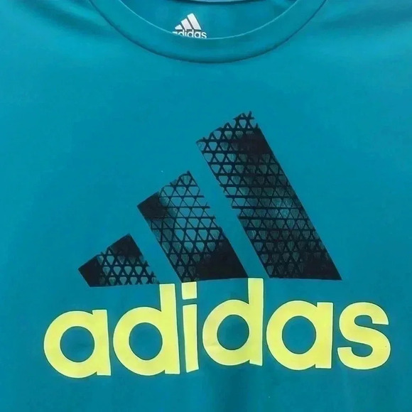 ❤️Host  Picks❤️[YXL]NWOT Adidas Turquoise Logo Shirt- Youth XL or Adult S/M - Picture 2 of 4